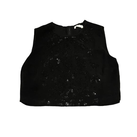 A.L.C. Rhinestone Leopard Two Piece Skirt Set Size 2 - Picture 6 of 12